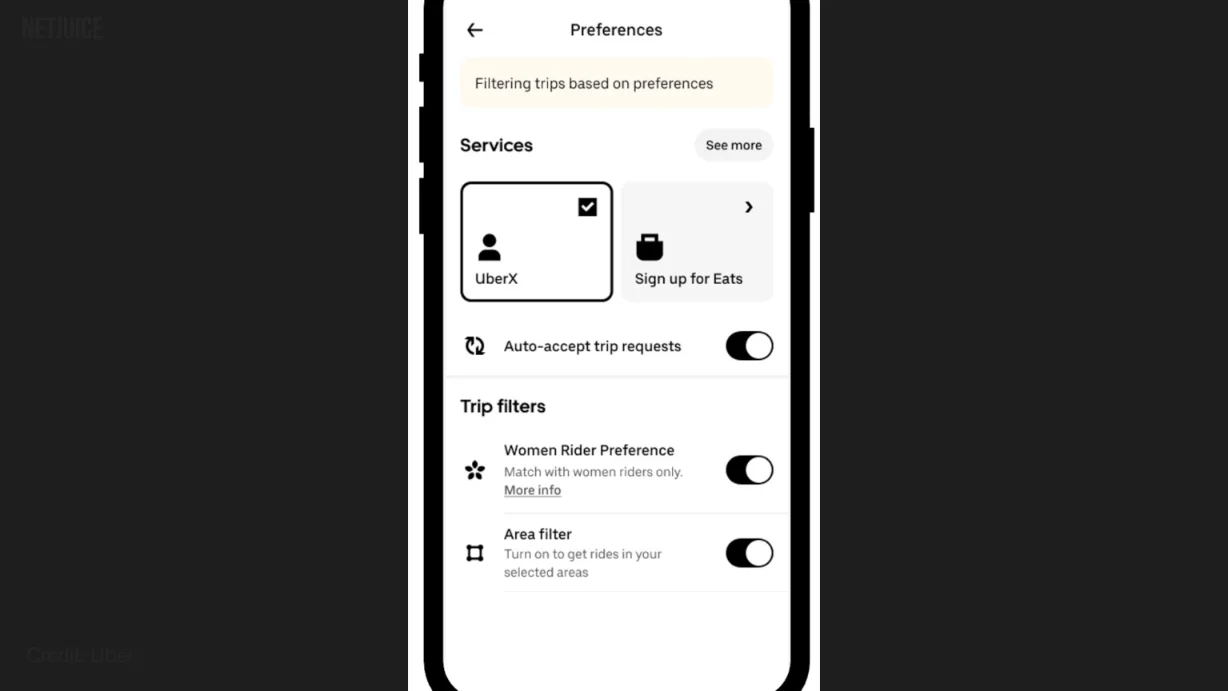 ترجیحات زنان در اوبر برای امنیت بیشتر