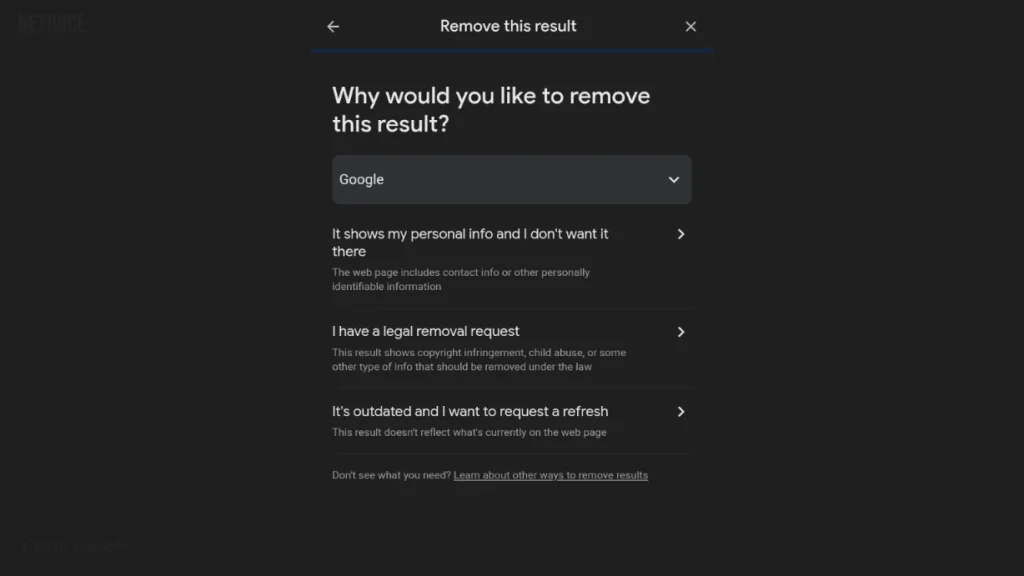 چرا میخواهید این نتیجه را حذف کنید
